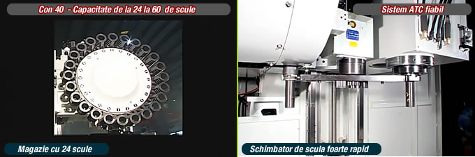 40 taper - from 24 to 60 tools capacity