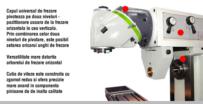 alfa metal machinery seria combi cap universal de frezare
