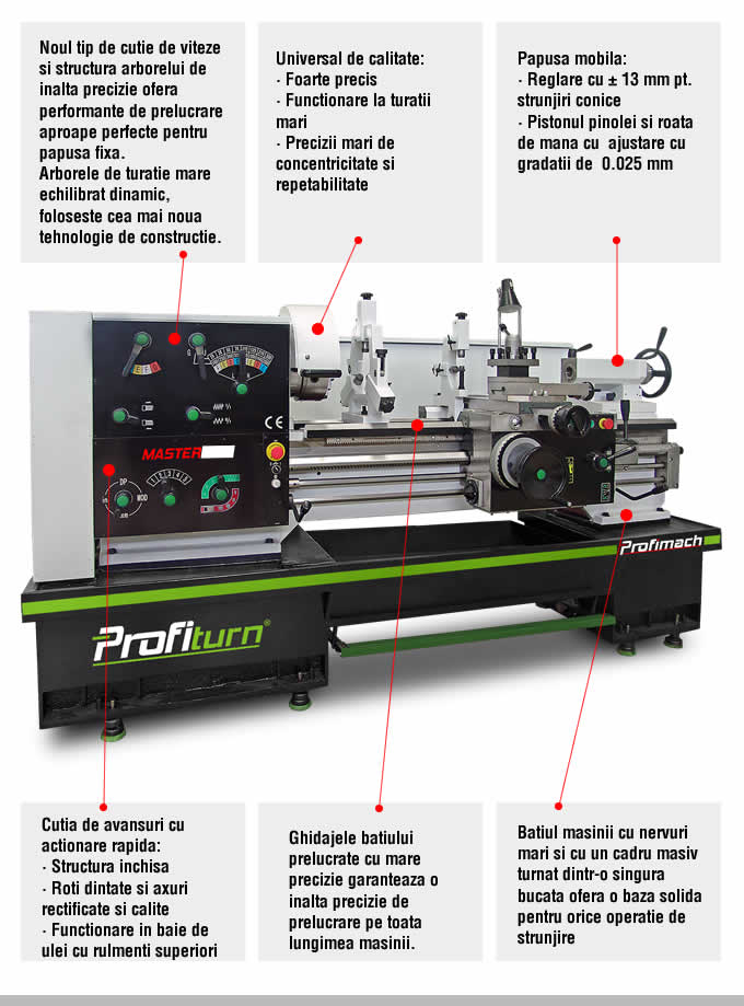 alfa metal machinery conventional lathe master series profimach structura