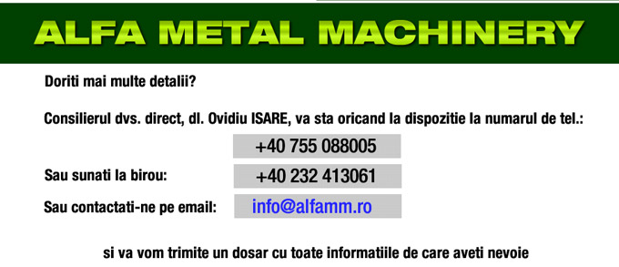 alfa metal machinery Full tax exemption for the reinvested profit