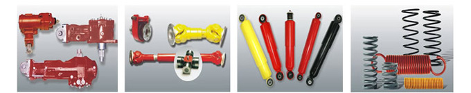 Steering gears,Drive shafts,Shock absorber,Suspension springs