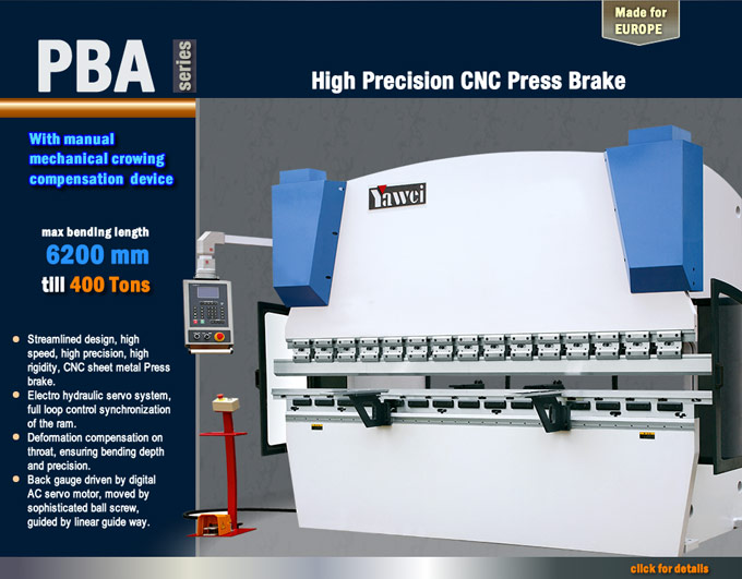 High Precision CNC Press Brake PBA Series