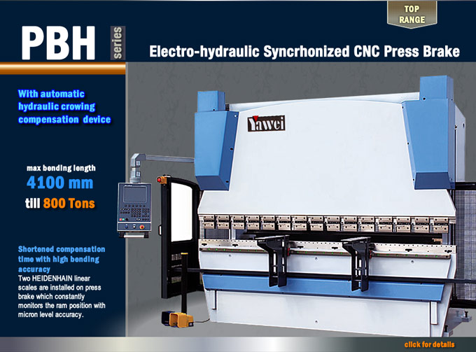Electro-hydraulic Synchronized CNC Press Brake