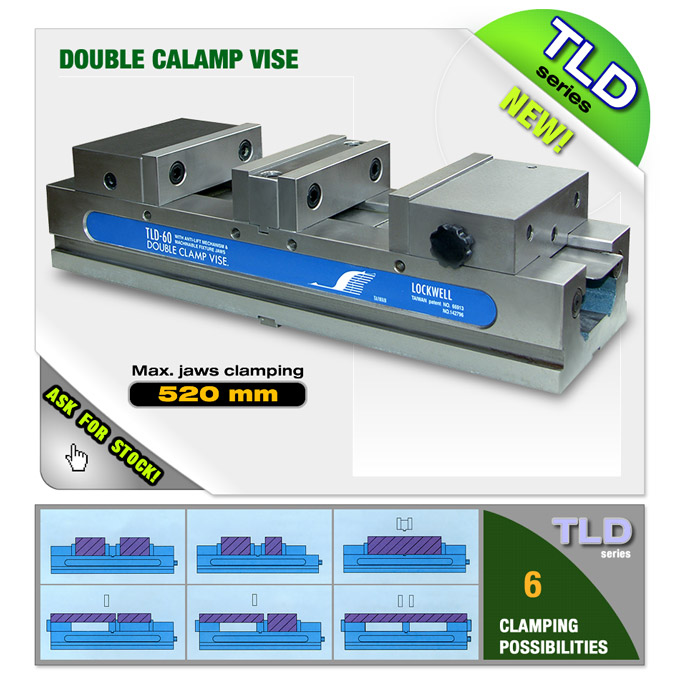 TLD series DOUBLE CALAMP VISE 