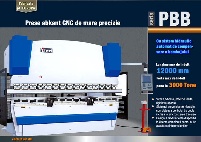 Prese abkant CNC de mare precizie - Seria PBB