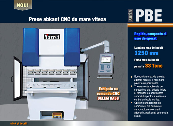 Prese abkant CNC de mare viteza
