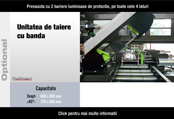 profimach automatic cnc driling line band saw unit